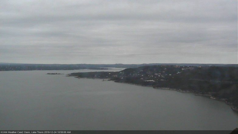 Lake Travis webcam, December 24, 2018 10:00 AM CT