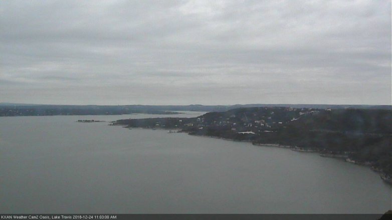 Lake Travis webcam, December 24, 2018 10:05 AM CT