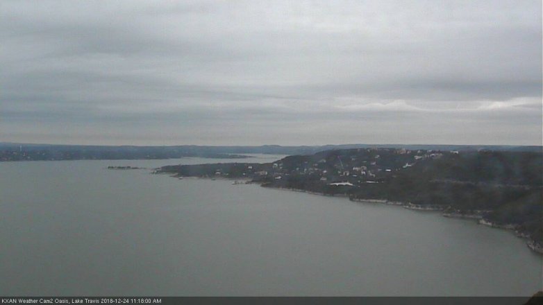 Lake Travis webcam, December 24, 2018 10:20 AM CT