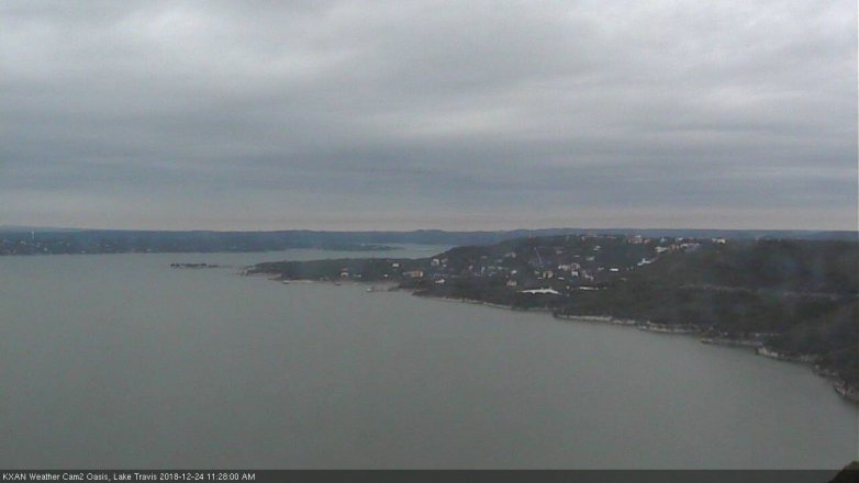 Lake Travis webcam, December 24, 2018 10:30 AM CT