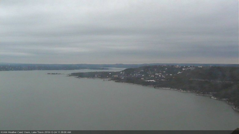Lake Travis webcam, December 24, 2018 10:40 AM CT