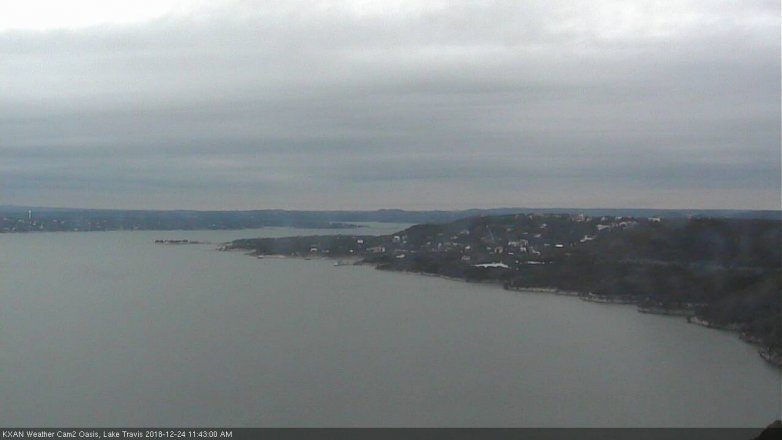 Lake Travis webcam, December 24, 2018 10:45 AM CT