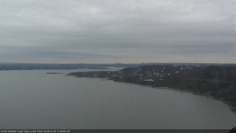 Lake Travis webcam, December 24, 2018 10:50 AM CT