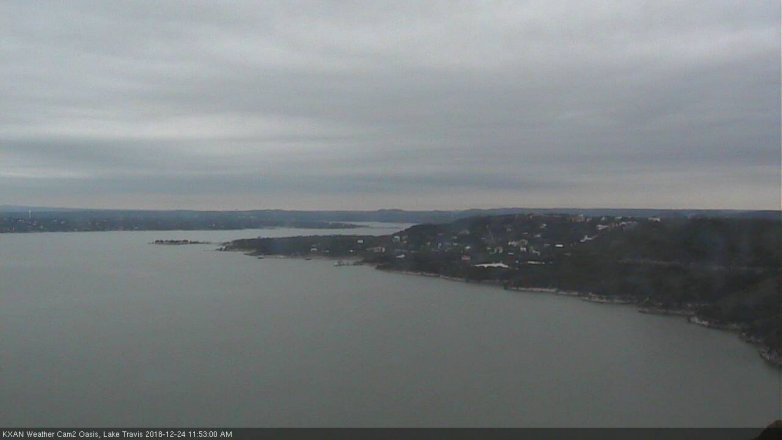 Lake Travis webcam, December 24, 2018 10:55 AM CT
