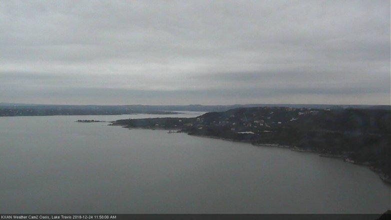 Lake Travis webcam, December 24, 2018 11:00 AM CT