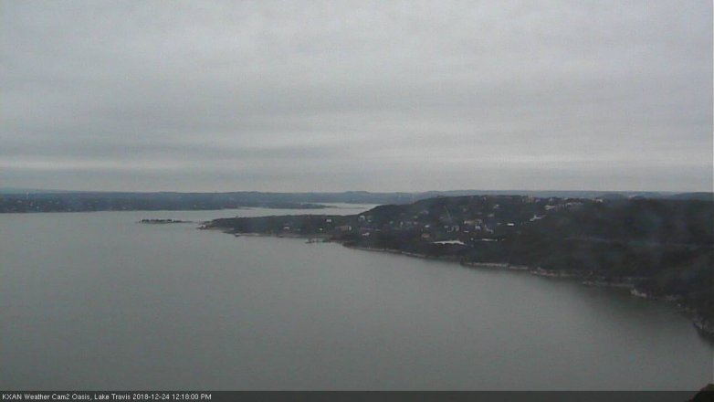Lake Travis webcam, December 24, 2018 11:20 AM CT