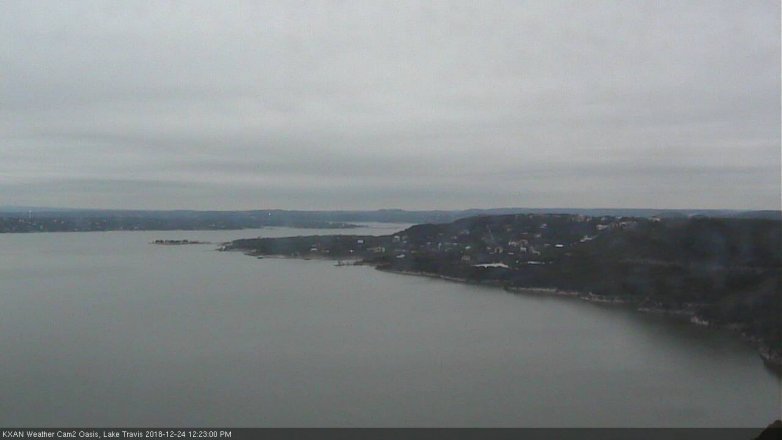 Lake Travis webcam, December 24, 2018 11:25 AM CT