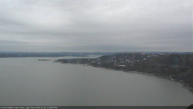 Lake Travis webcam, December 24, 2018 11:30 AM CT