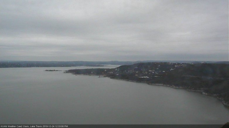 Lake Travis webcam, December 24, 2018 11:35 AM CT