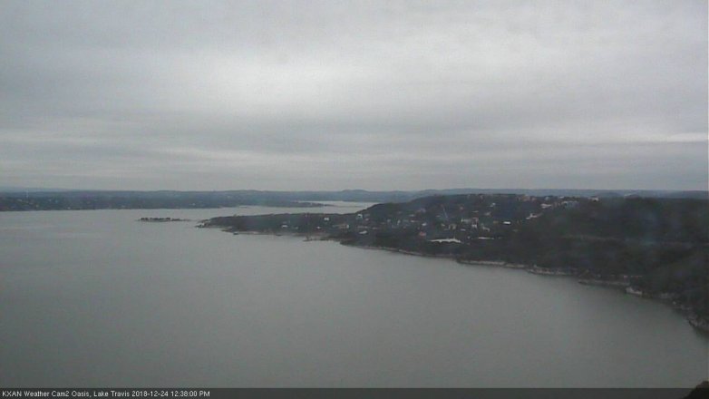 Lake Travis webcam, December 24, 2018 11:40 AM CT