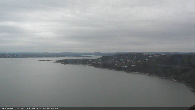 Lake Travis webcam, December 24, 2018 11:45 AM CT