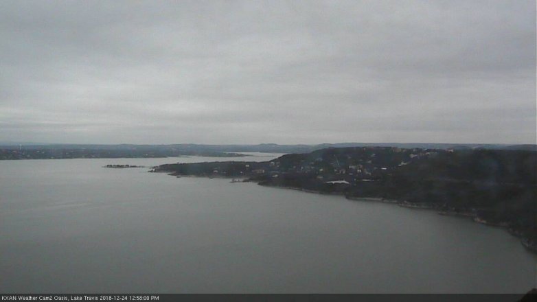 Lake Travis webcam, December 24, 2018 12:00 PM CT