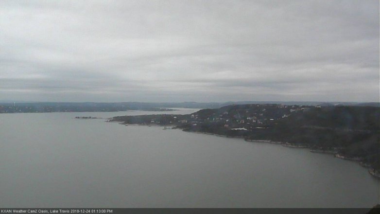 Lake Travis webcam, December 24, 2018 12:15 PM CT