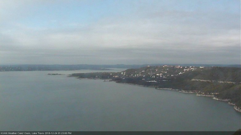 Lake Travis webcam, December 24, 2018 12:25 PM CT