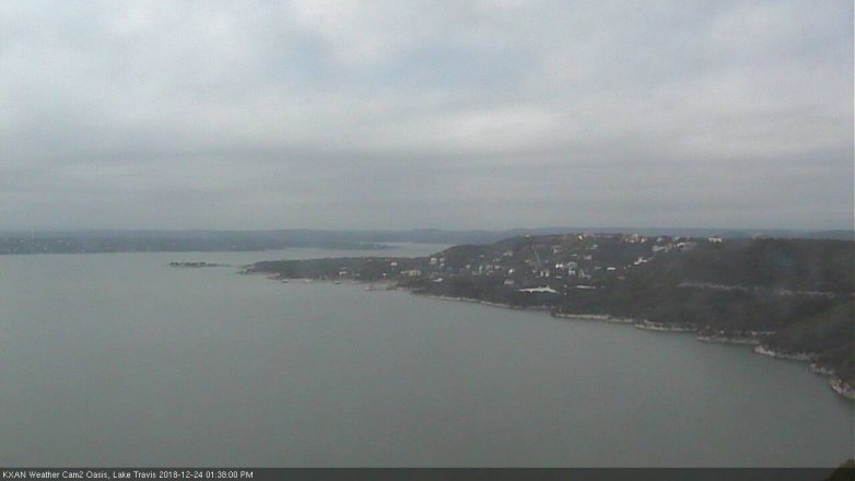 Lake Travis webcam, December 24, 2018 12:40 PM CT