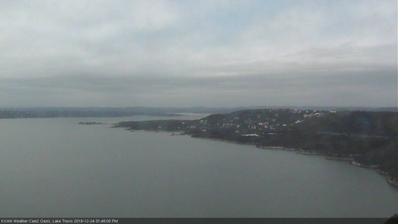 Lake Travis webcam, December 24, 2018 12:50 PM CT