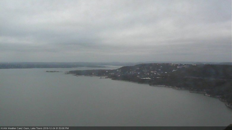 Lake Travis webcam, December 24, 2018 12:55 PM CT