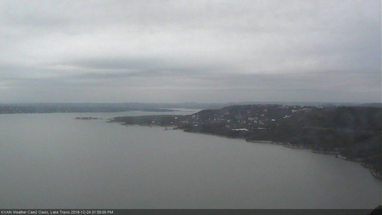 Lake Travis webcam, December 24, 2018 1:00 PM CT