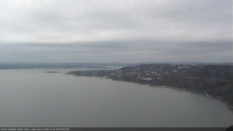 Lake Travis webcam, December 24, 2018 1:05 PM CT