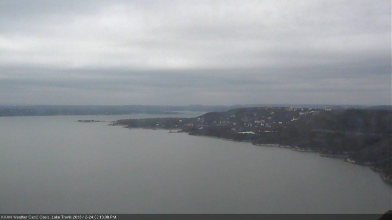 Lake Travis webcam, December 24, 2018 1:15 PM CT