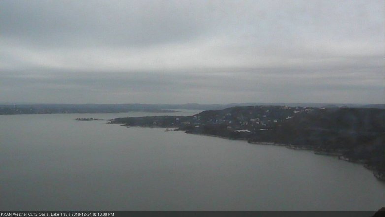 Lake Travis webcam, December 24, 2018 1:20 PM CT