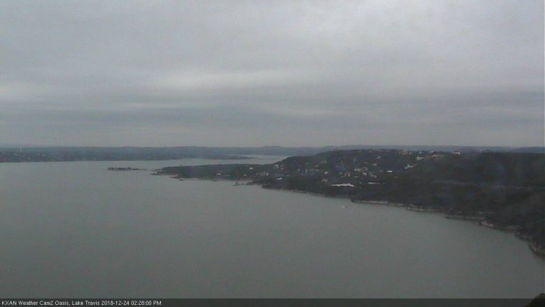 Lake Travis webcam, December 24, 2018 1:30 PM CT
