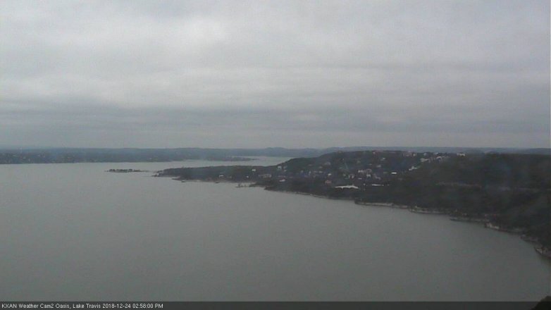 Lake Travis webcam, December 24, 2018 2:00 PM CT