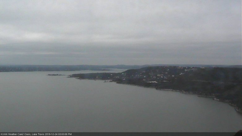 Lake Travis webcam, December 24, 2018 2:05 PM CT