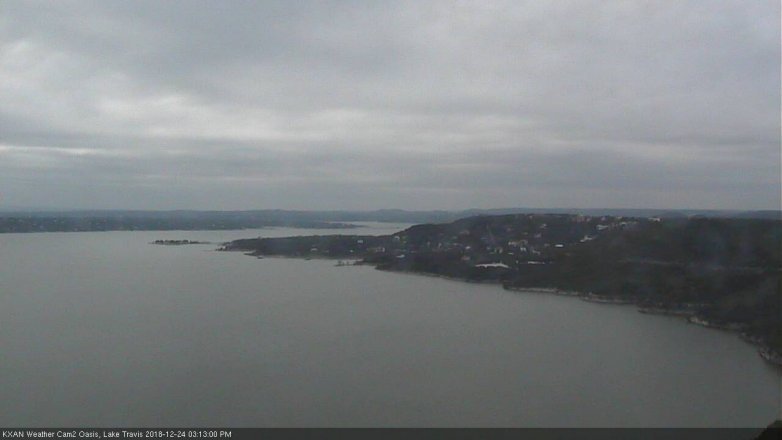 Lake Travis webcam, December 24, 2018 2:15 PM CT