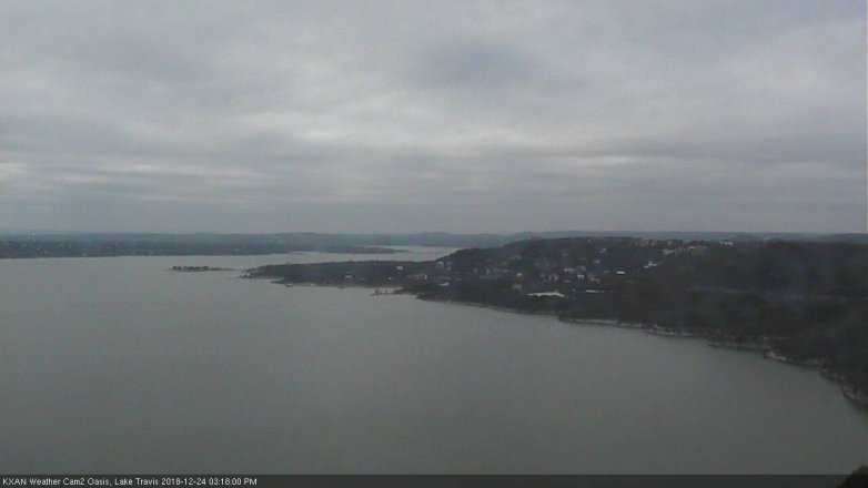 Lake Travis webcam, December 24, 2018 2:20 PM CT