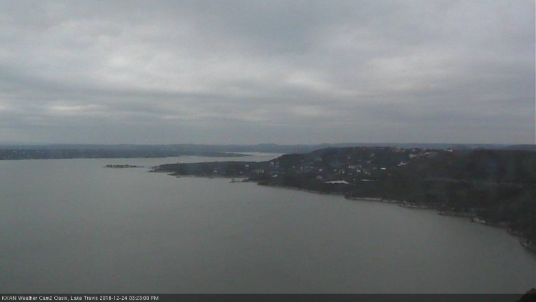 Lake Travis webcam, December 24, 2018 2:25 PM CT