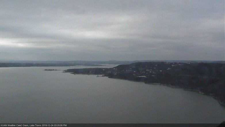 Lake Travis webcam, December 24, 2018 2:30 PM CT