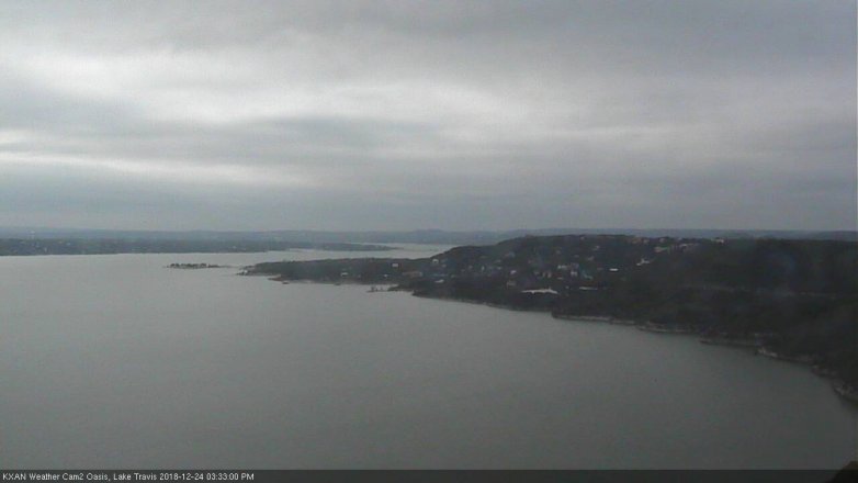 Lake Travis webcam, December 24, 2018 2:35 PM CT