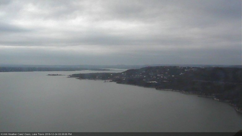 Lake Travis webcam, December 24, 2018 2:40 PM CT
