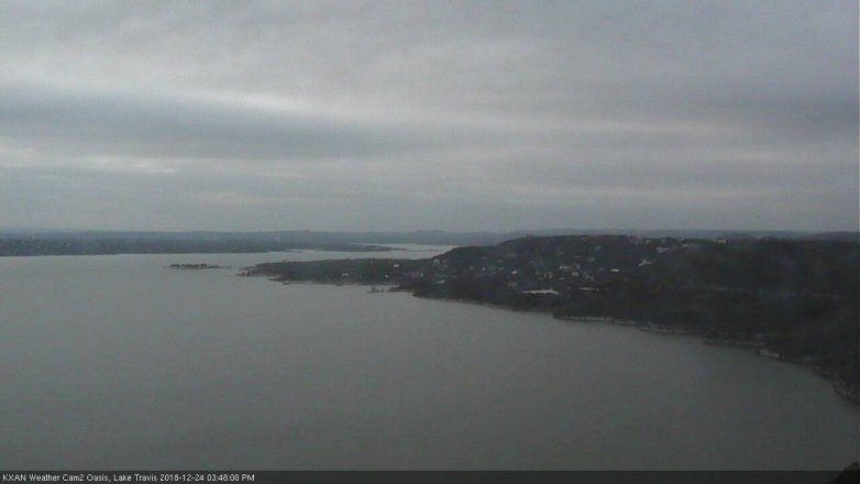 Lake Travis webcam, December 24, 2018 2:50 PM CT