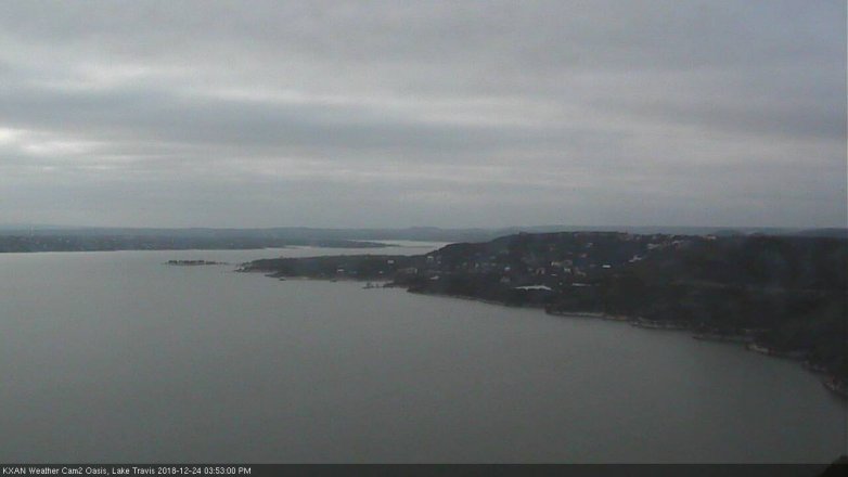 Lake Travis webcam, December 24, 2018 2:55 PM CT
