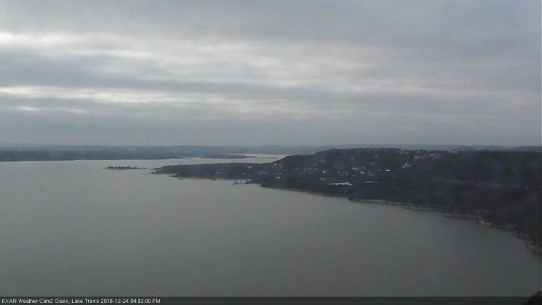 Lake Travis webcam, December 24, 2018 3:05 PM CT