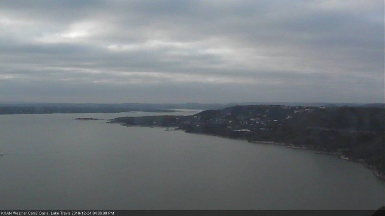 Lake Travis webcam, December 24, 2018 3:10 PM CT