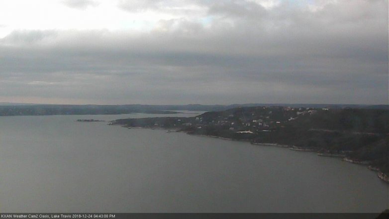 Lake Travis webcam, December 24, 2018 3:45 PM CT