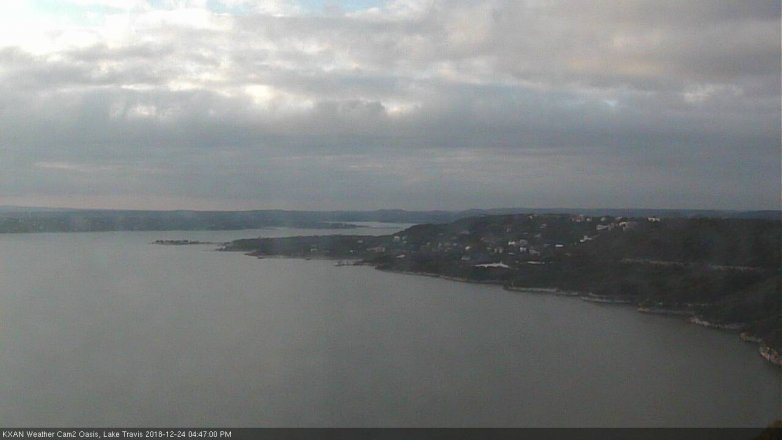 Lake Travis webcam, December 24, 2018 3:50 PM CT