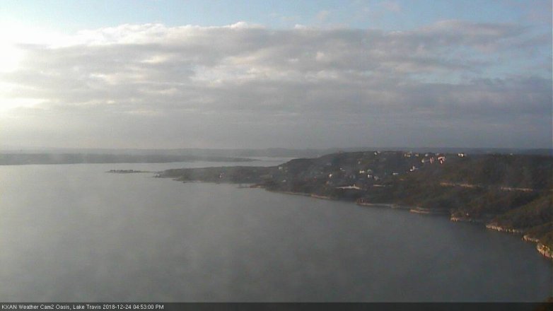 Lake Travis webcam, December 24, 2018 3:55 PM CT