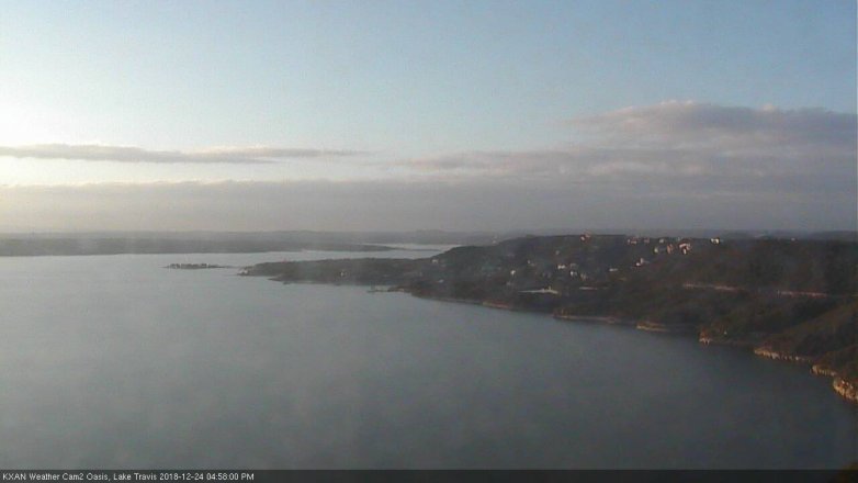Lake Travis webcam, December 24, 2018 4:00 PM CT