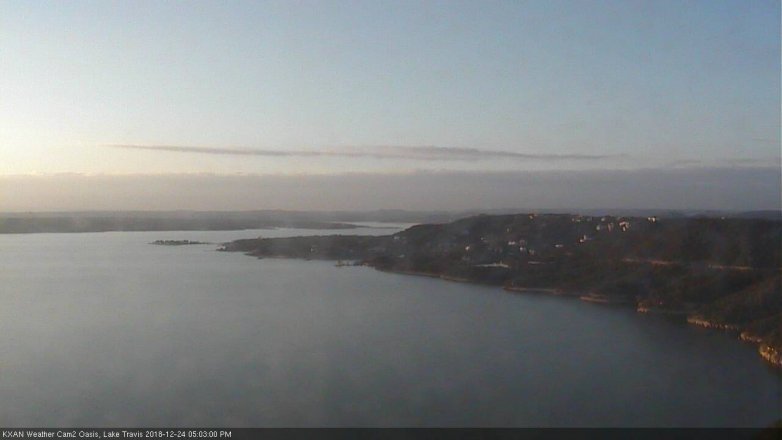 Lake Travis webcam, December 24, 2018 4:05 PM CT