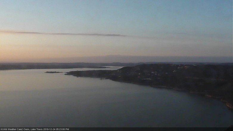 Lake Travis webcam, December 24, 2018 4:25 PM CT