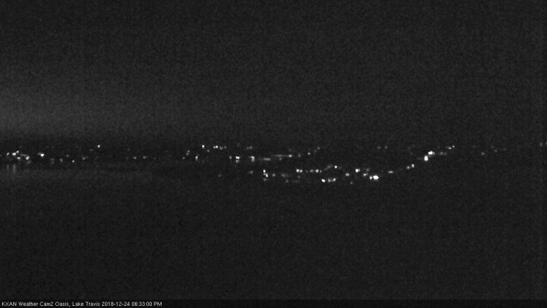Lake Travis webcam, December 24, 2018 5:35 PM CT
