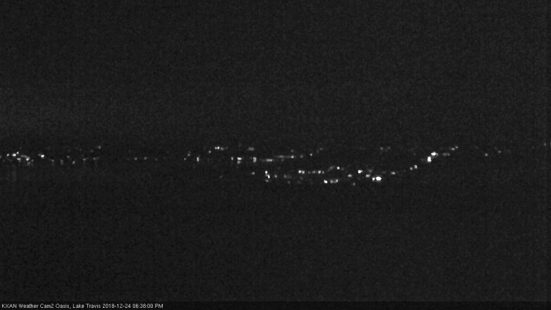 Lake Travis webcam, December 24, 2018 5:40 PM CT