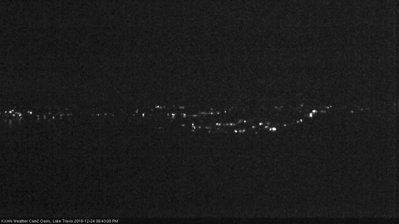Lake Travis webcam, December 24, 2018 5:45 PM CT