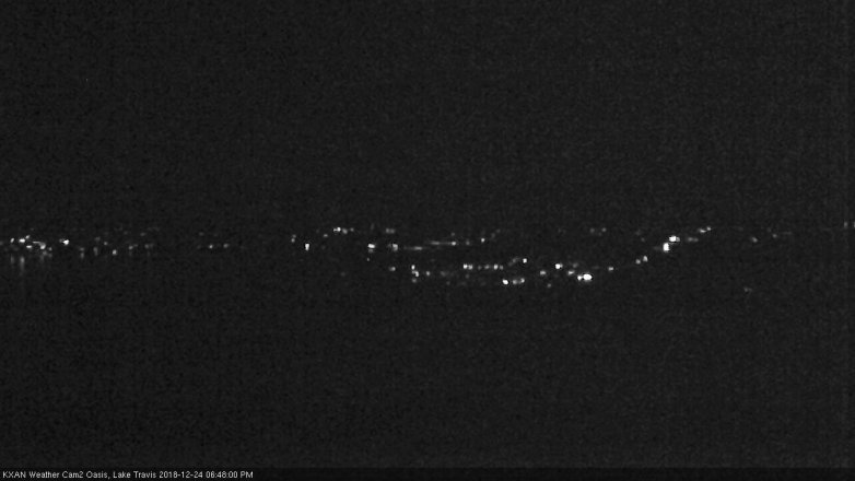 Lake Travis webcam, December 24, 2018 5:50 PM CT