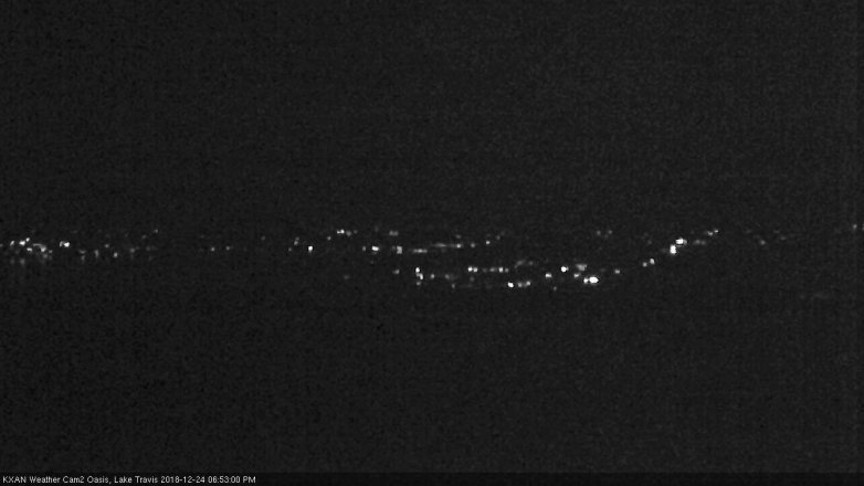 Lake Travis webcam, December 24, 2018 5:55 PM CT