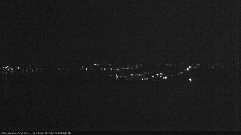 Lake Travis webcam, December 24, 2018 6:00 PM CT